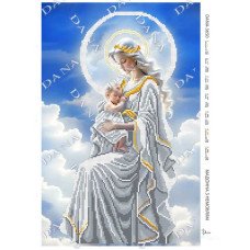 Схема для вишивання бісером ДАНА-3650 Мадонна з немовлям