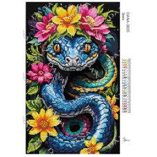 Cхема для вышивки бисером  ДАНА-3655 Змея