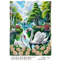 Pattern beading DANA-3662 Swans