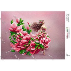 Схема для вишивання бісером ДАНА-3675 Леді магнолія
