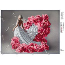 Схема для вишивання бісером ДАНА-3679 Леді півоній