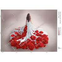 Pattern beading DANA-3681 Lady of Red Roses