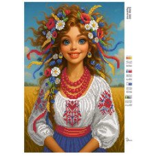 Cхема для вышивки бисером  ДАНА-3692 Украиночка