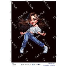 Cхема для вышивки бисером  ДАНА-3697 Танцующая девочка