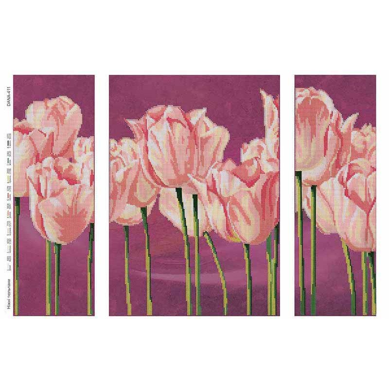 Pattern beading DANA-411 Delicate tulips