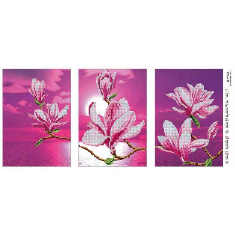 Pattern beading DANA-44 Magnolia flowers