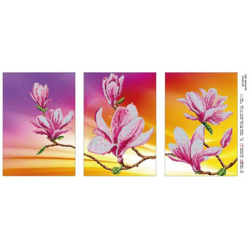 Pattern beading DANA-45 Magnolia flowers
