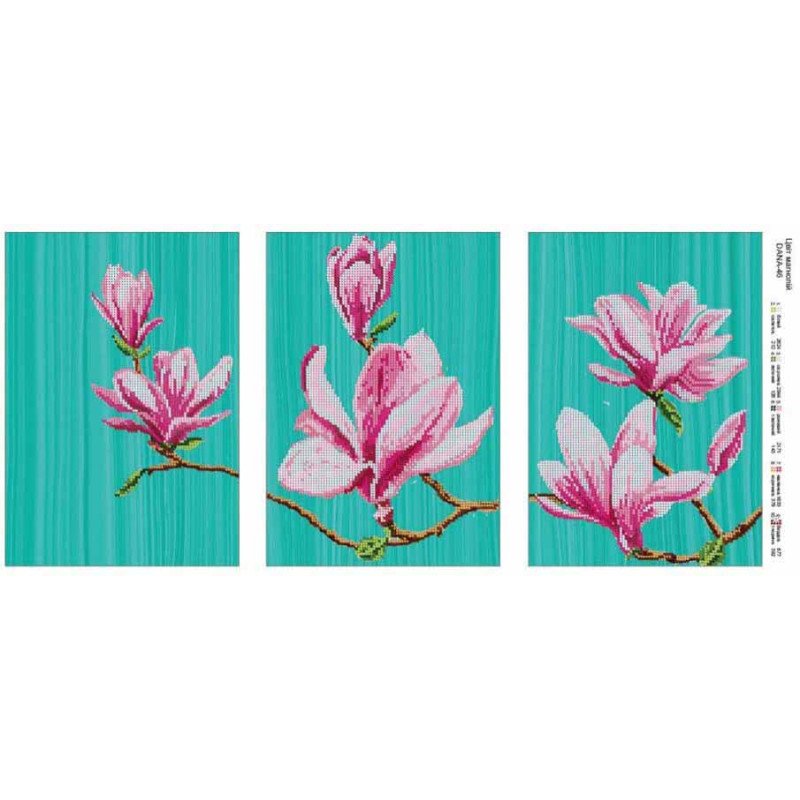 Pattern beading DANA-46 Magnolia flowers