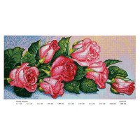 Схема для вишивання бісером ДАНА-59 Рожеві троянди