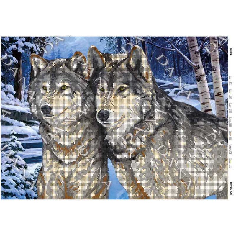 Pattern beading DANA-823 Wolves