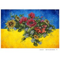 Cхема для вышивки бисером  ДАНА-835 Цветущая Моя Украина