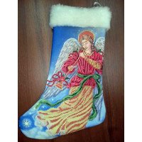 Новогодний сапожок под вышивку бисером ДАНА 3521ЧП