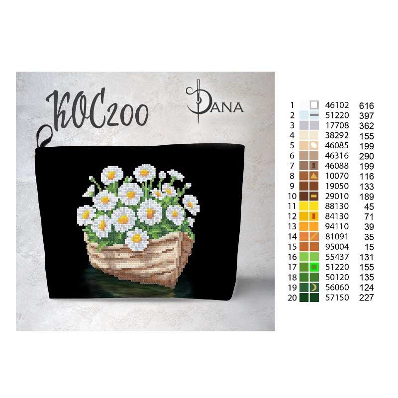 Cosmetic bag for bead embroidery DANA KOC-200