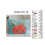 Cosmetic bag for bead embroidery DANA KOC-38