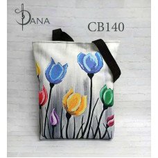 Shopper bag for beading DANA CB-140 Tulips
