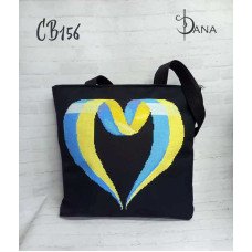 Shopper bag for beading DANA CB-156 The heart of Ukraine