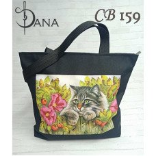 Shopper bag for beading DANA CB-159 A cat in a letter
