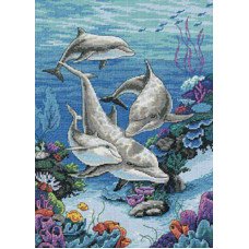 Набор для вышивки крестом Dimensions 03830 Царство дельфинов