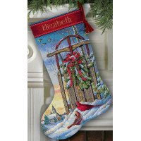 Cross Stitch Kits Dimensions 08819 Christmas Sledge Sapozhok