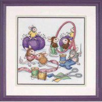 Cross Stitch Kits Dimensions 13731 Sewing Mouse (discontinued)