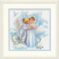 Набір для вишивання хрестиком Dimensions 35134 Поцілунок ангела (знято з виробництва)