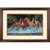 Cross Stitch Kits Dimensions 35214 Galloping Horses