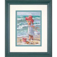 Cross Stitch Kits Dimensions 65078 Girl at the Beach