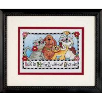 Cross Stitch Kits Dimensions 65101 Life is nothing without friends