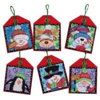 Cross Stitch Kits Dimensions 70-08842 Christmas Pals Ornaments