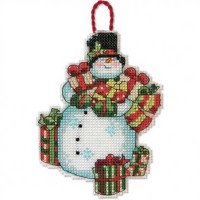 Cross Stitch Kits Dimensions 70-08896 Snowman Ornament