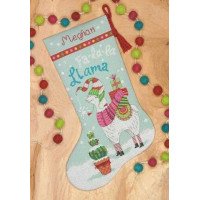 Cross Stitch Kits Dimensions 70-08977 Llama stocking