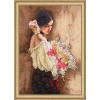 Cross Stitch Kits Dimensions 70-35274 Woman with Bouquet