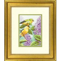 Cross Stitch Kits Dimensions 70-65153 Goldfinch and Lilacs