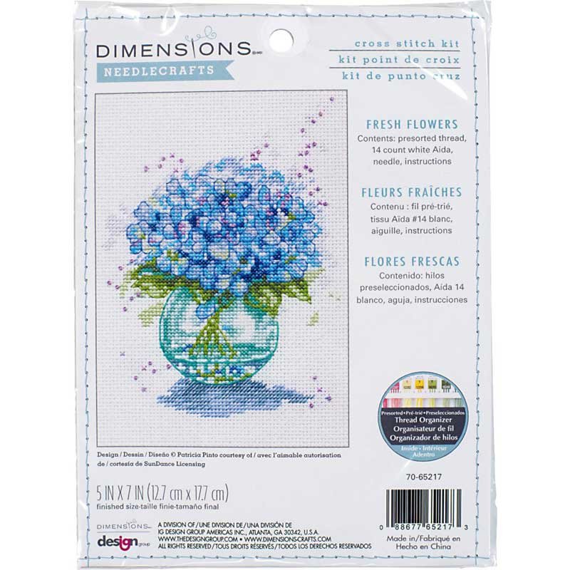 Cross Stitch Kits Dimensions 70-65217 Fresh Flowers