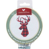 Cross Stitch Kits Dimensions 72-76048 Plaid Deer