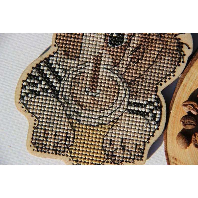 Набор для вышивания крестиком на деревянной основе ФрузелОк 0205 Кузьма (снят с производства)
