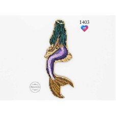 Cross stitch kit on wooden base FruzelOk 1403 Mermaid