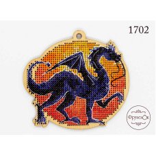 Cross stitch kit on wooden base FruzelOk 1702 Dragon