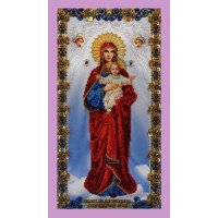Beadwork Set Pictures Beaded Р-177 Mother of God "Blessed Heaven» Icon