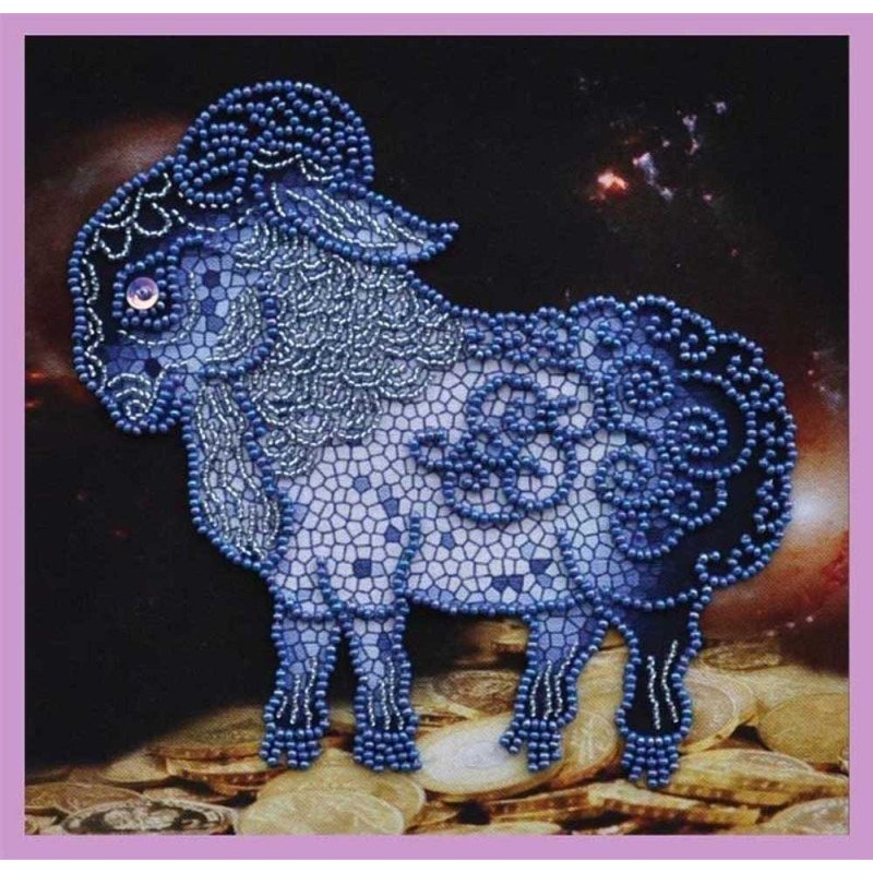 Набір вишивки бісером Картини Бісером Р-179 Символ року Вівці або Кози