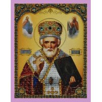 Набор вышивки бисером Картины Бисером Р-182 Икона святителя Николая Чудотворца
