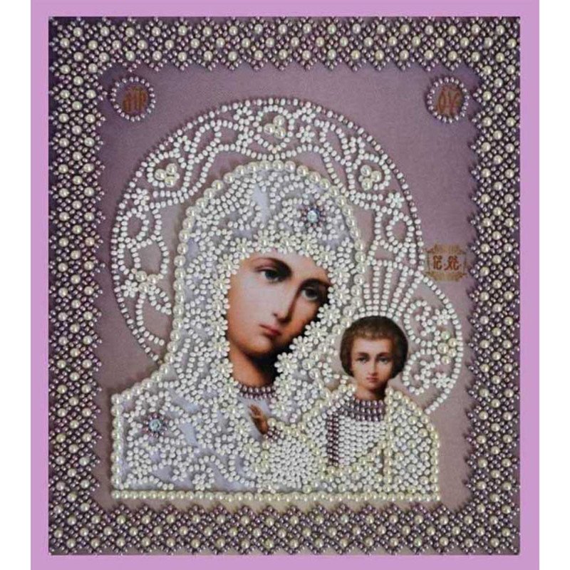 Набір вишивки бісером Картини Бісером Р-208 Казанська Ікона Божої Матері. Вінчальна пара