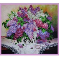 Beadwork Set Pictures Beaded Р-213 lilac Bouquet