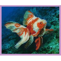 Набор вышивки бисером Картины Бисером Р-240 Золотая рыбка