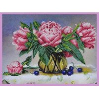 Beadwork Set Pictures Beaded Р-254 Still Life with Peonies