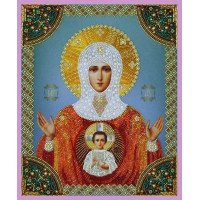 Beadwork Set Pictures Beaded Р-272 Icon of the Sign of the Theotokos