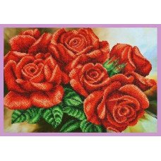 Набір вишивки бісером Картини Бісером Р-295 Червоні троянди (знято з виробництва)