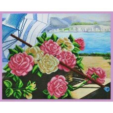 Набір вишивки бісером Картини Бісером Р-306 Троянди на березі