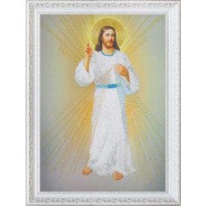Набор вышивки бисером Картины Бисером Р-307 Иисус, уповаю на Тебя