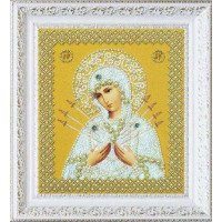 Набор вышивки бисером Картины Бисером Р-327 Икона Божией Матери Семистрельная (золото)